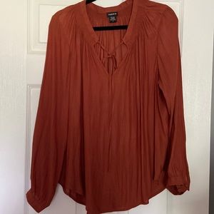 Long sleeve chiffon blouse from Torrid, like new!